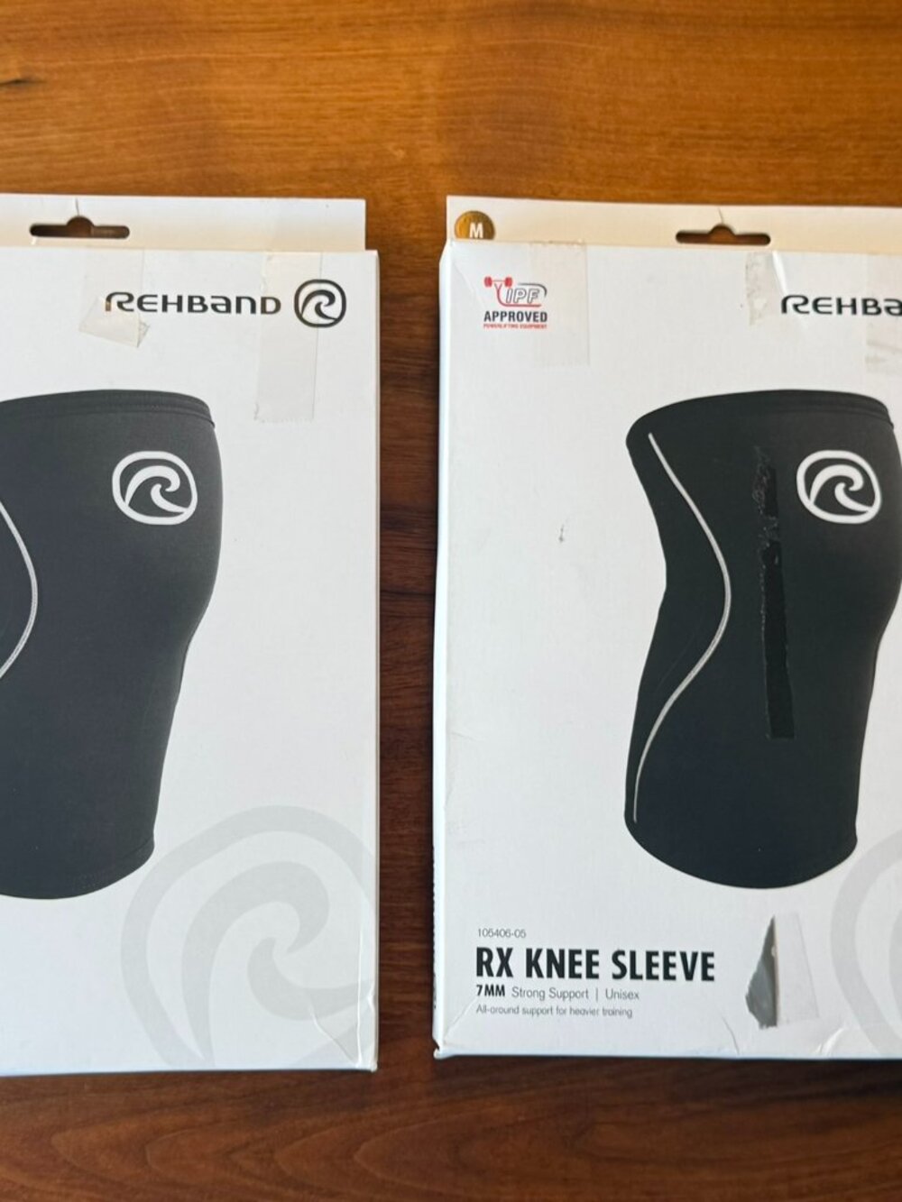 Rehband RX Knee Sleeves (Pair), 7mm, Size M
